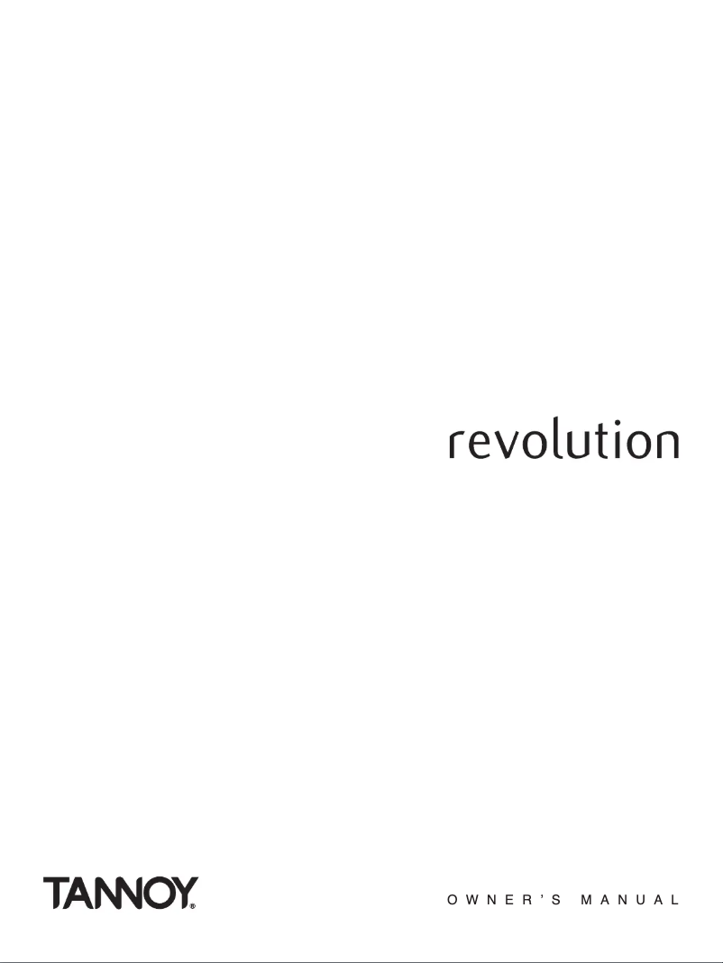 Image de la première page du manuel de l'appareil Revolution DC6 T