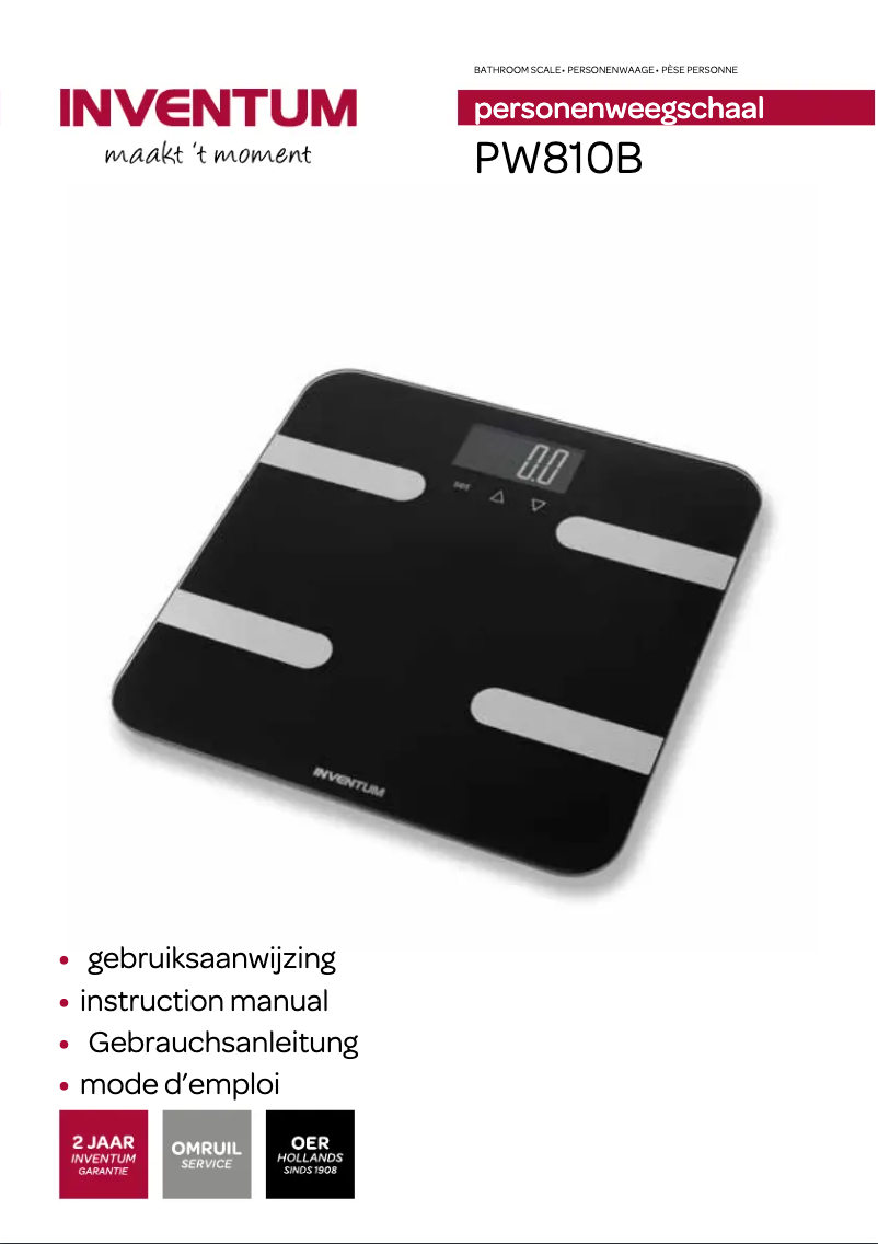 Image de la première page du manuel de l'appareil PW810B