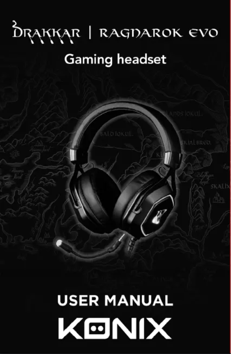 Page 1 de la notice Manuel utilisateur Konix Ragnarok Evo