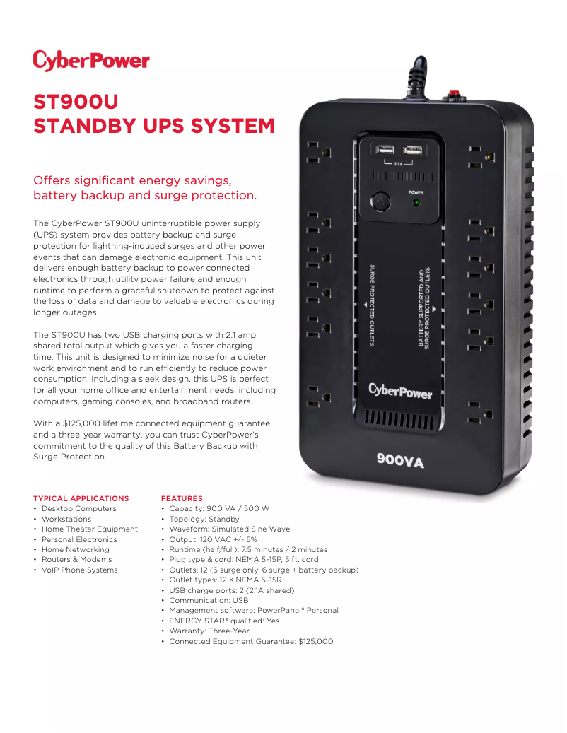 Image de la première page du manuel de l'appareil ST900U