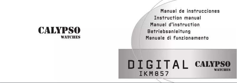 Page 1 de la notice Manuel utilisateur Calypso K5592