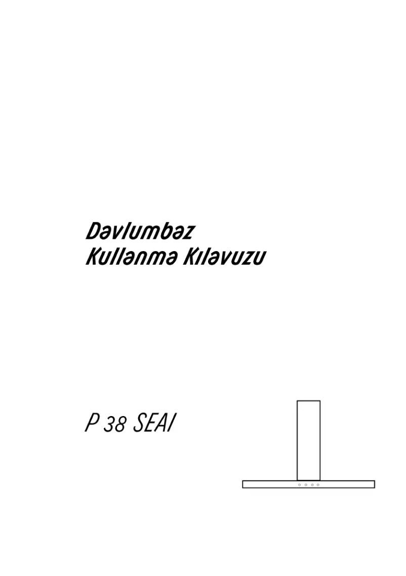 Image de la première page du manuel de l'appareil P 38 SEAI