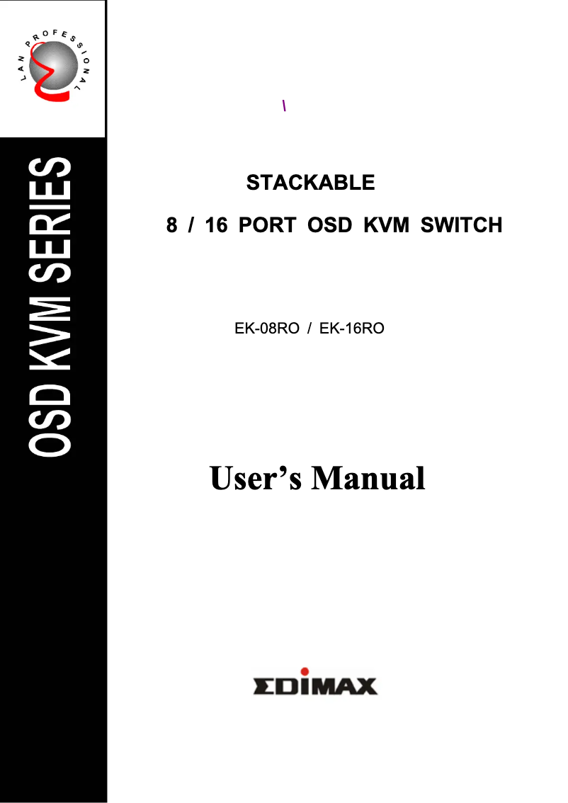 Page n°1 - Manuel utilisateur Edimax EK-08RO