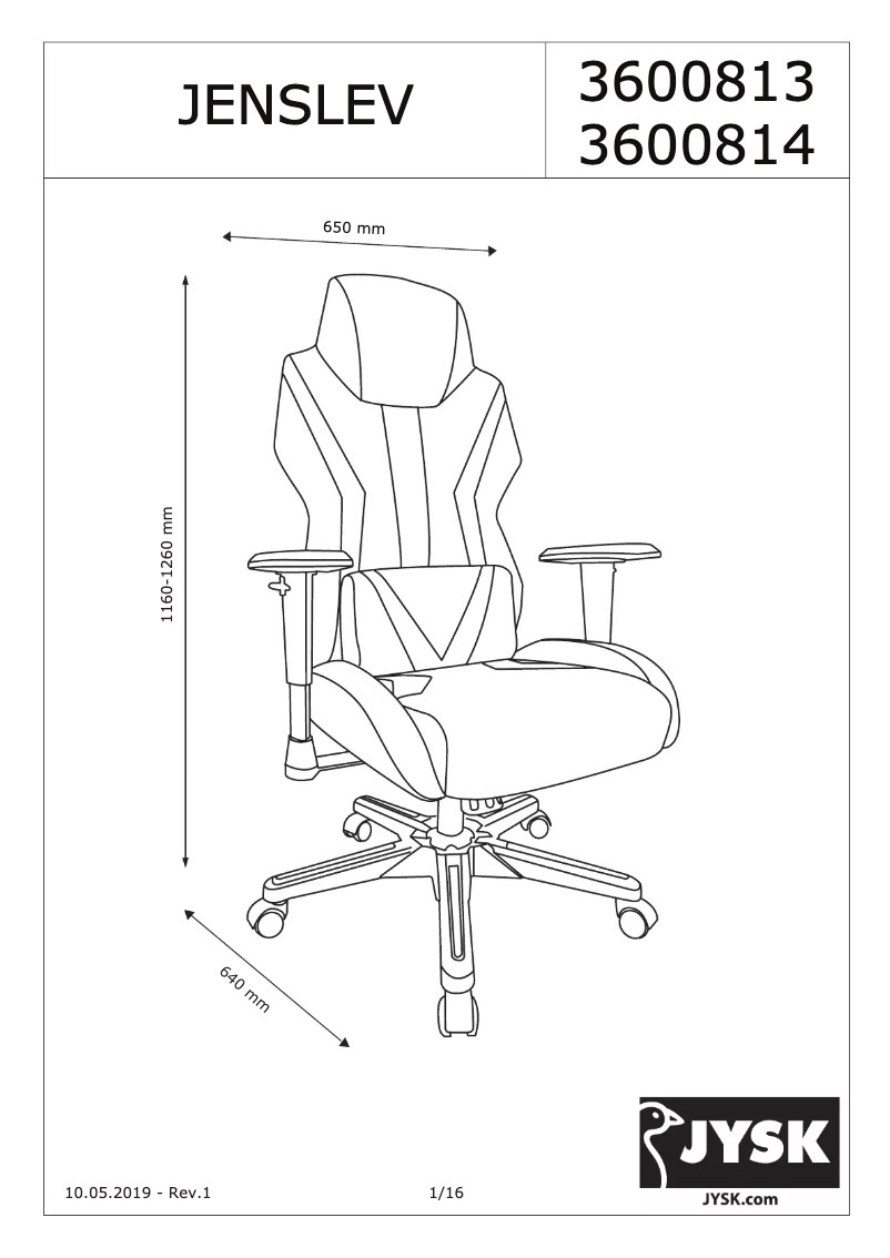 Image de la première page du manuel de l'appareil Jenslev