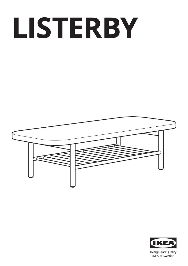 Image de la première page du manuel de l'appareil LISTERBY 605.468.42