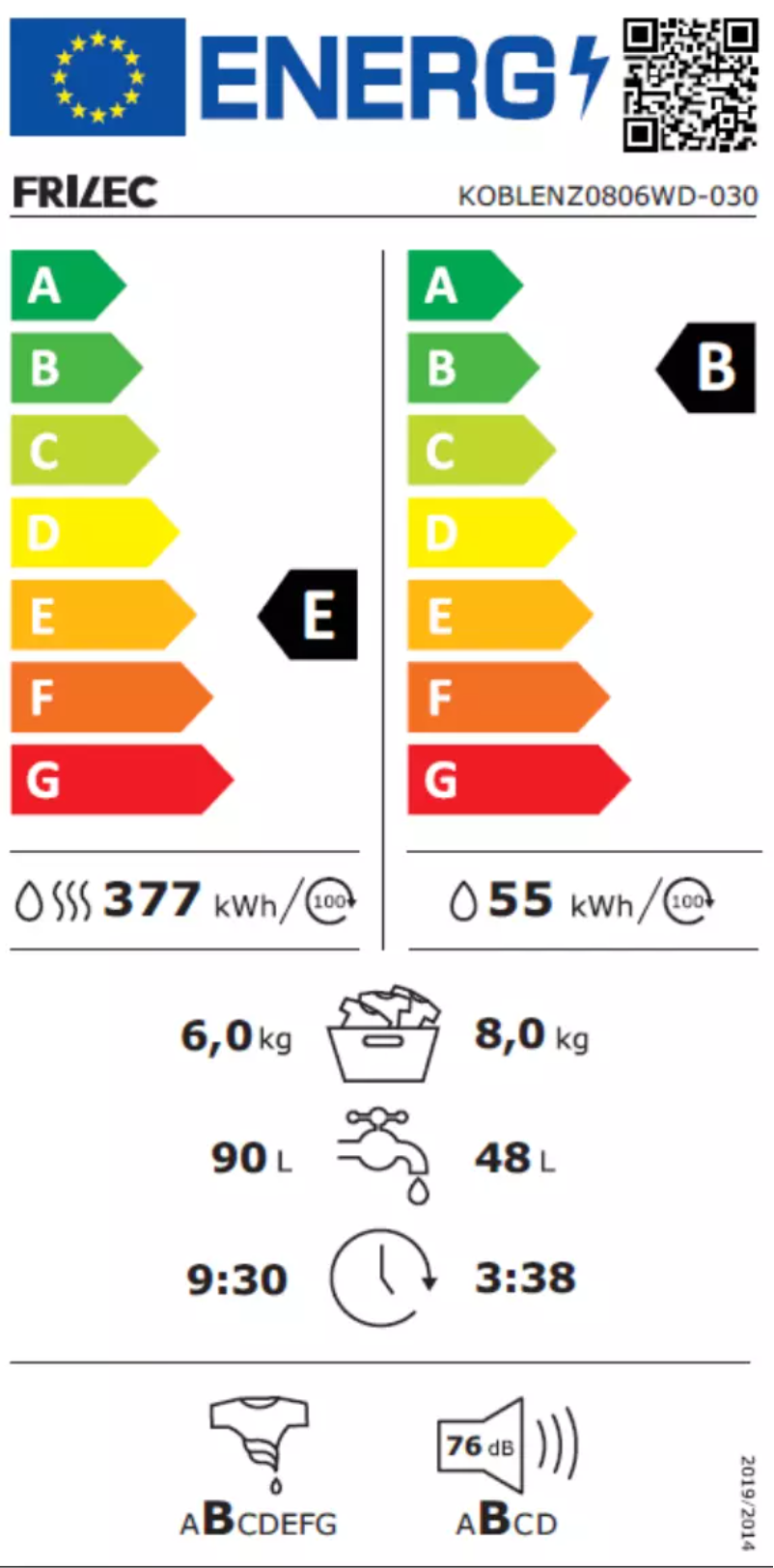 Image de la première page du manuel de l'appareil KOBLENZ0806WD-030