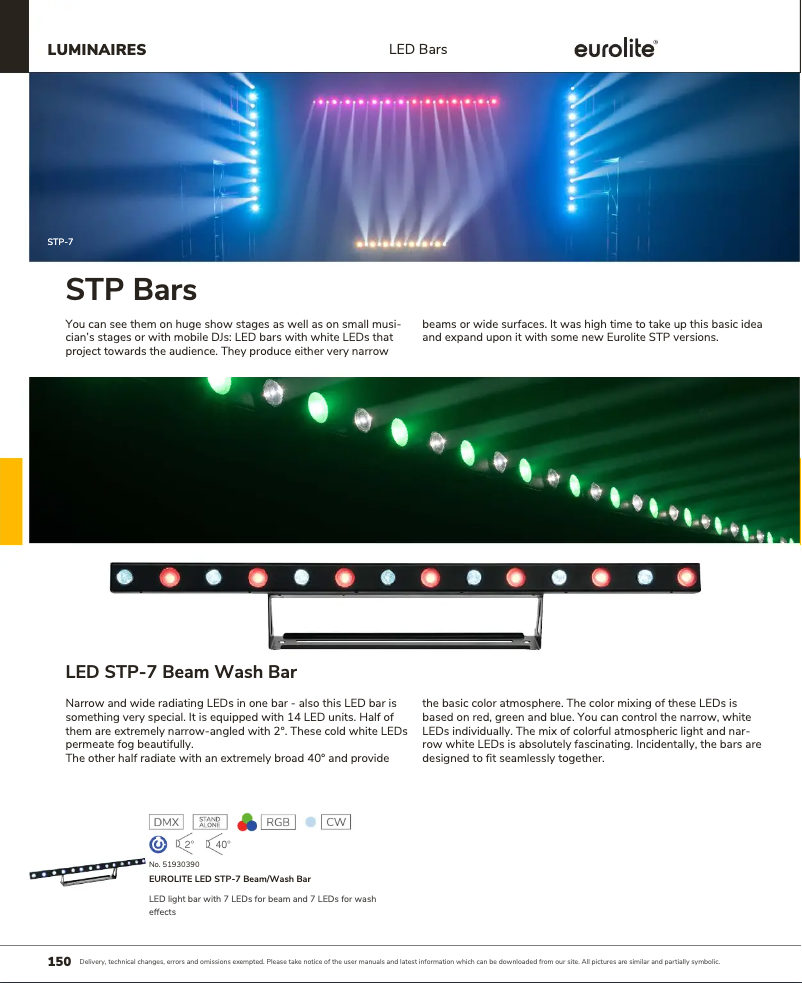 Image de la première page du manuel de l'appareil LED STP-7
