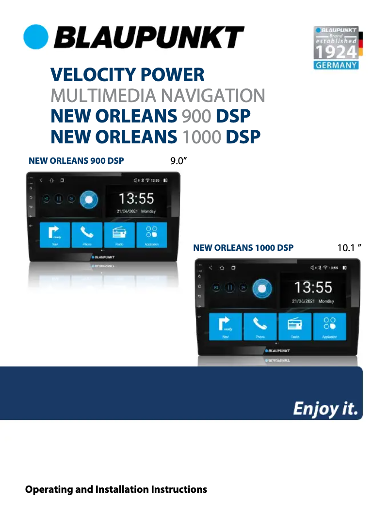 Image de la première page du manuel de l'appareil New Orleans 900 DSP
