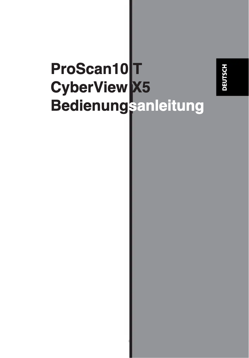 Page 1 de la notice Manuel utilisateur Reflecta ProScan 10T