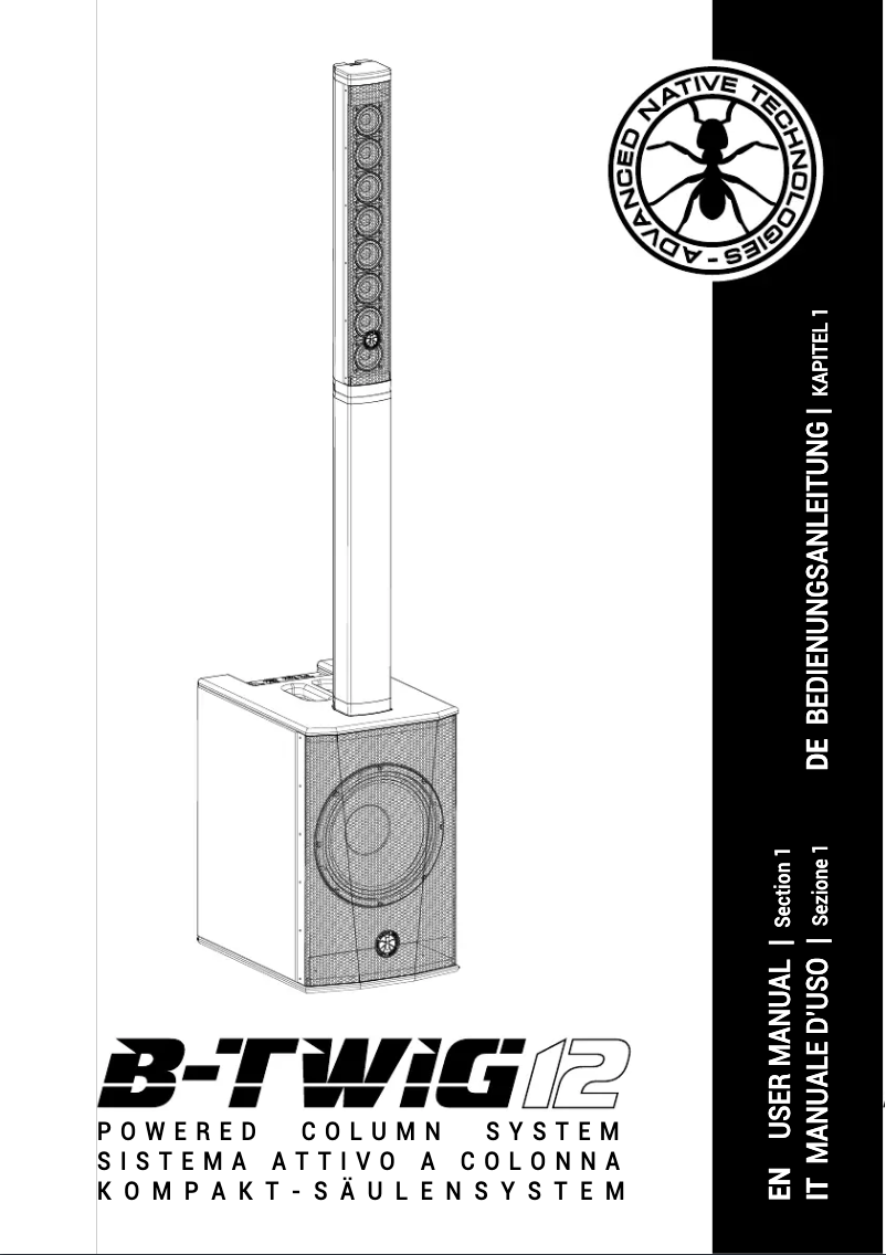 Page n°1 - Manuel utilisateur ANT B-Twig 12