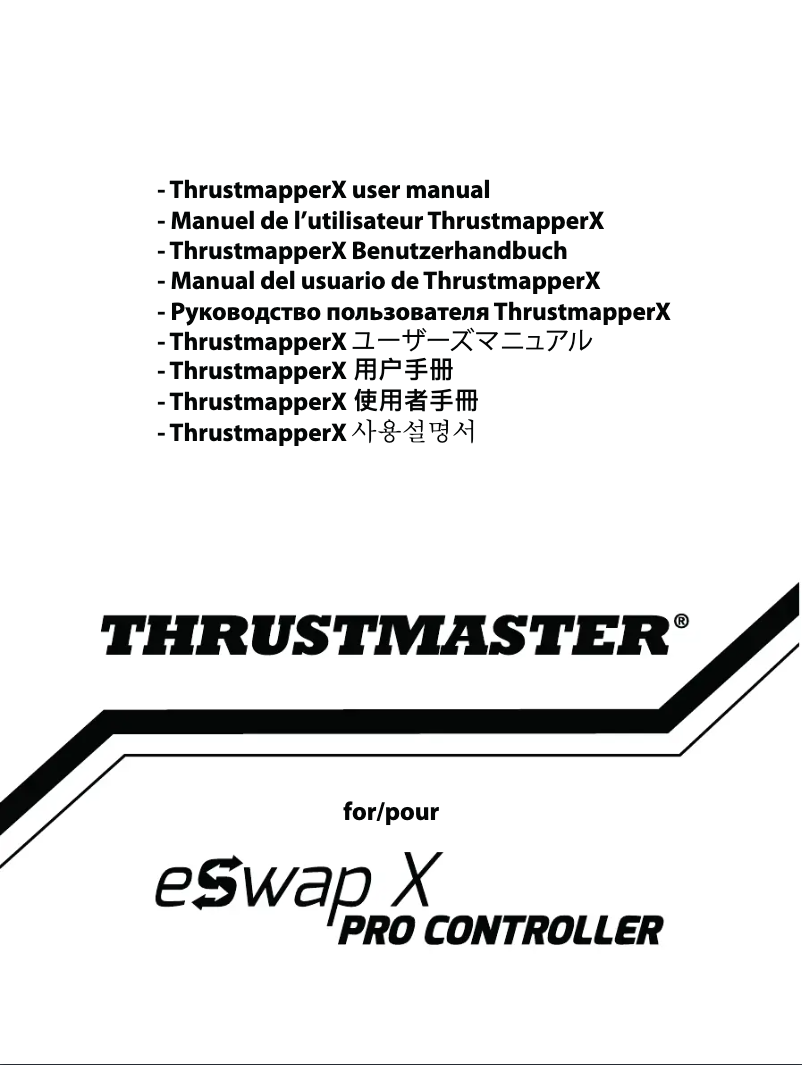 Page n°1 - Manuel utilisateur Thrustmaster eSwap X Pro