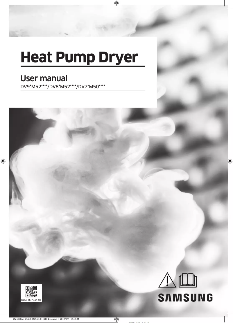 Page 1 de la notice Manuel utilisateur Samsung DV9SM5200QW