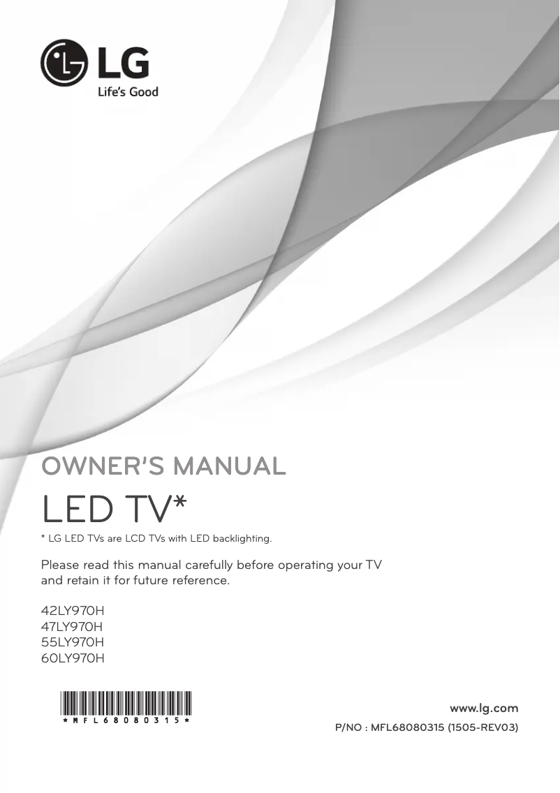 Página 1 del manual Manual de usuario LG 60LY970H