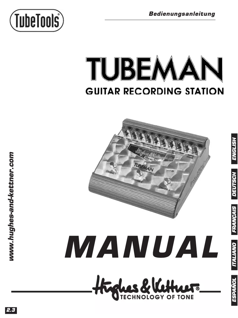 Image de la première page du manuel de l'appareil Tubeman MKII