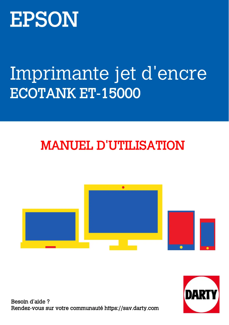 Image de la première page du manuel de l'appareil EcoTank ET-15000