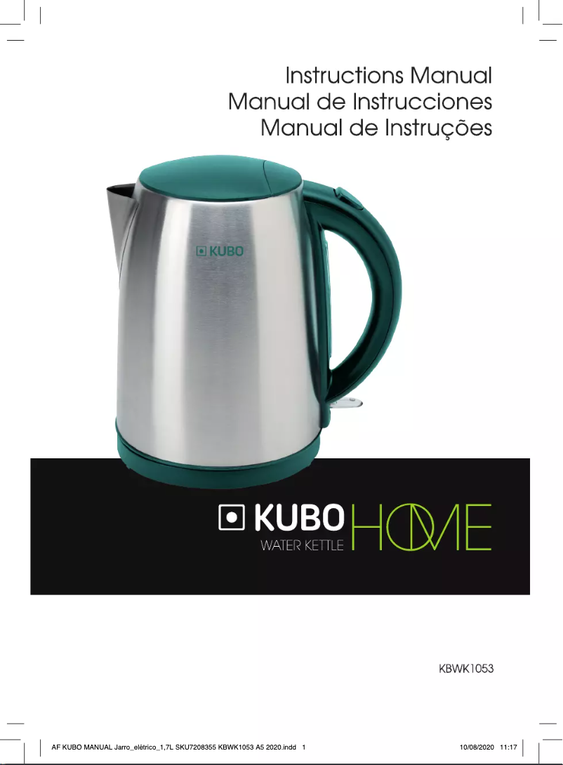 Página 1 del manual Manual de usuario Kubo KBWK1053
