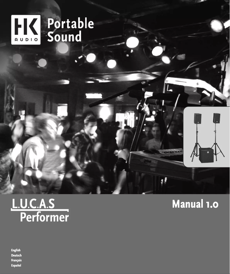 Page 1 de la notice Manuel utilisateur HK Audio Lucas Performer