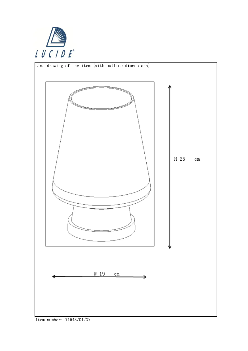 Page n°1 - Manuel utilisateur Lucide Glenn 71543/01/72