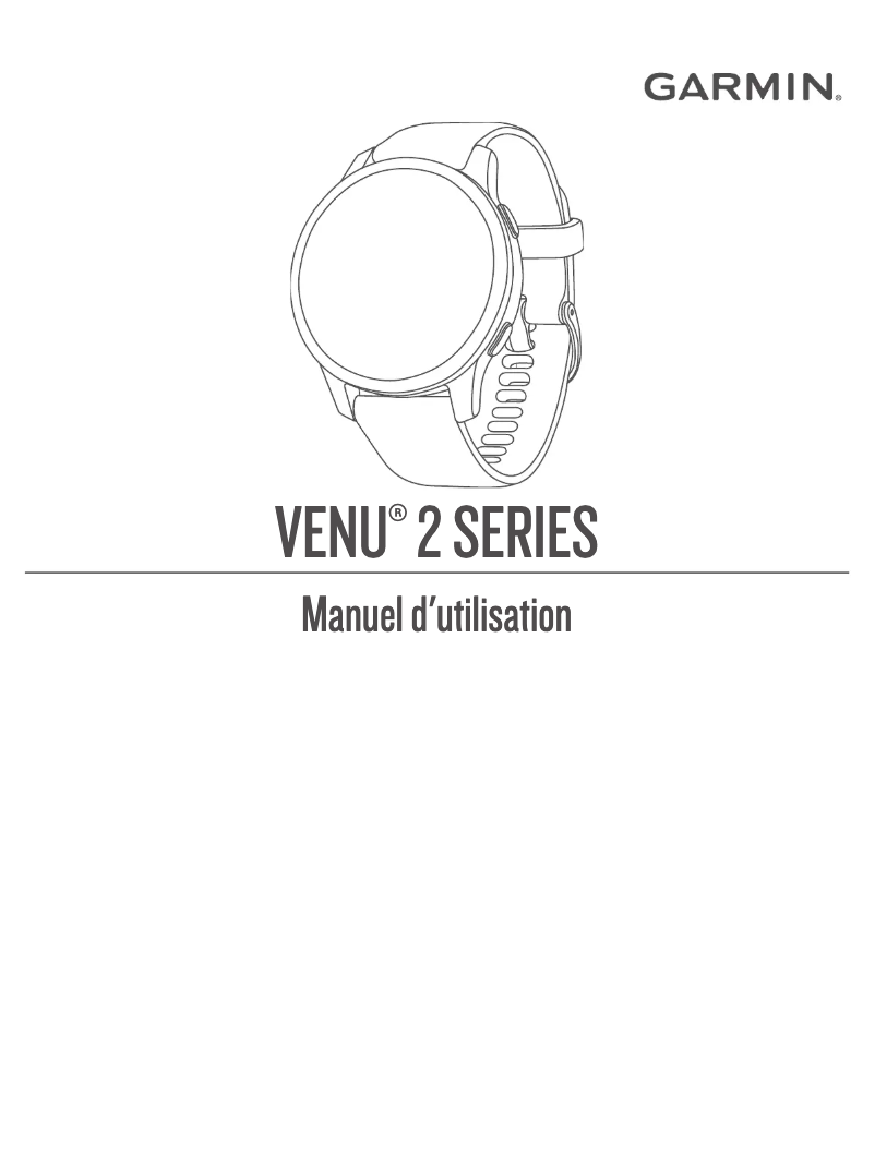 Page 1 de la notice Manuel utilisateur Garmin Venu 2S