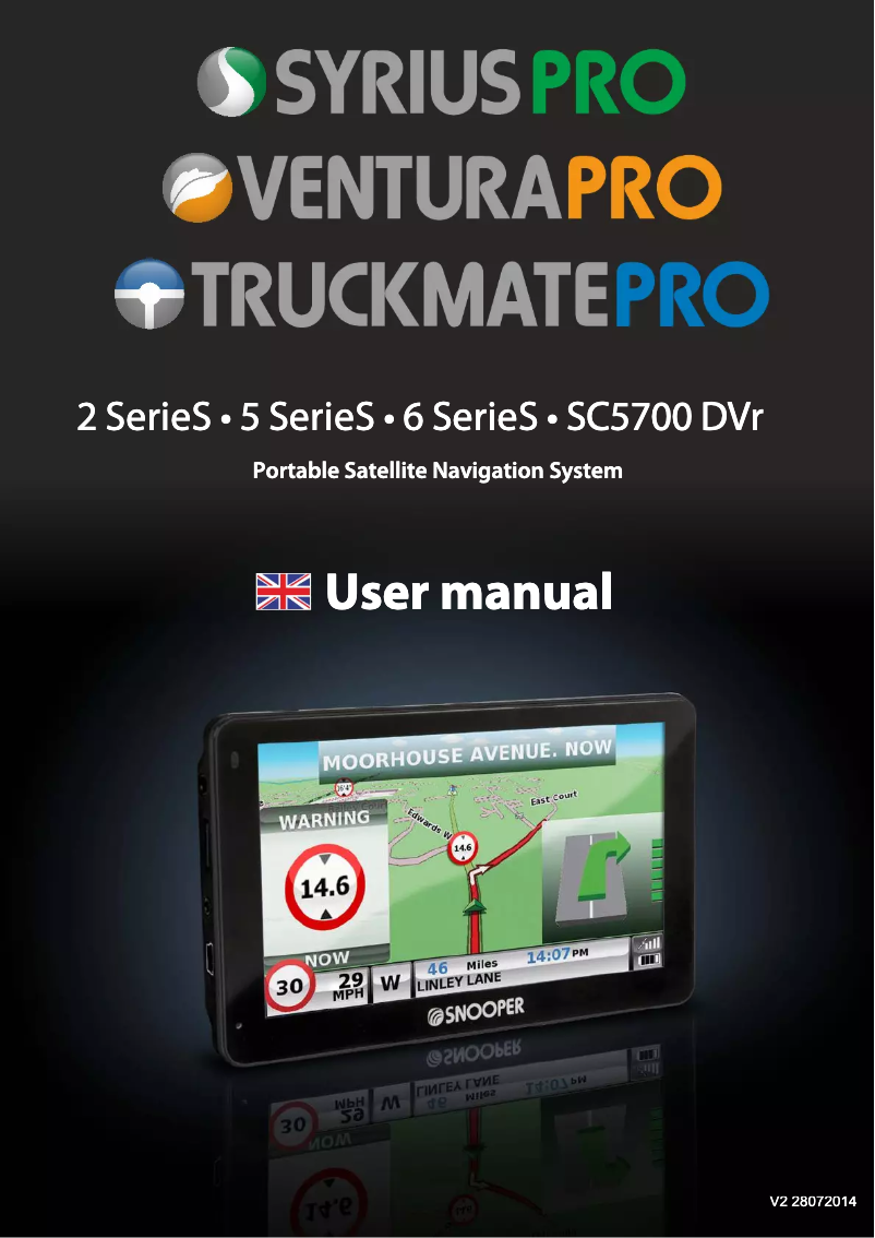 Imagen de la primera página del manual del dispositivo Truckmate Pro SC5700DVR