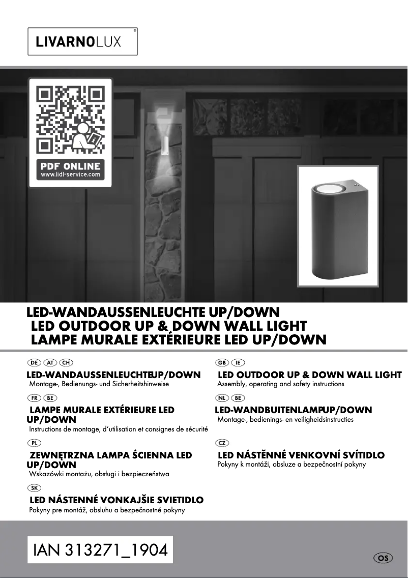 Image de la première page du manuel de l'appareil IAN 313271