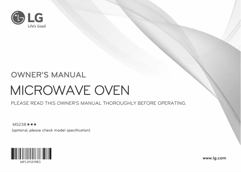 Page n°1 - Manuel utilisateur LG MS238