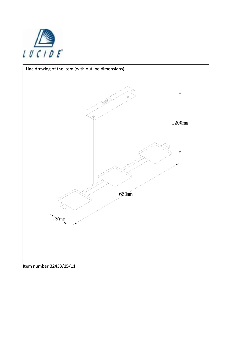 Page 1 de la notice Manuel utilisateur Lucide Sintra