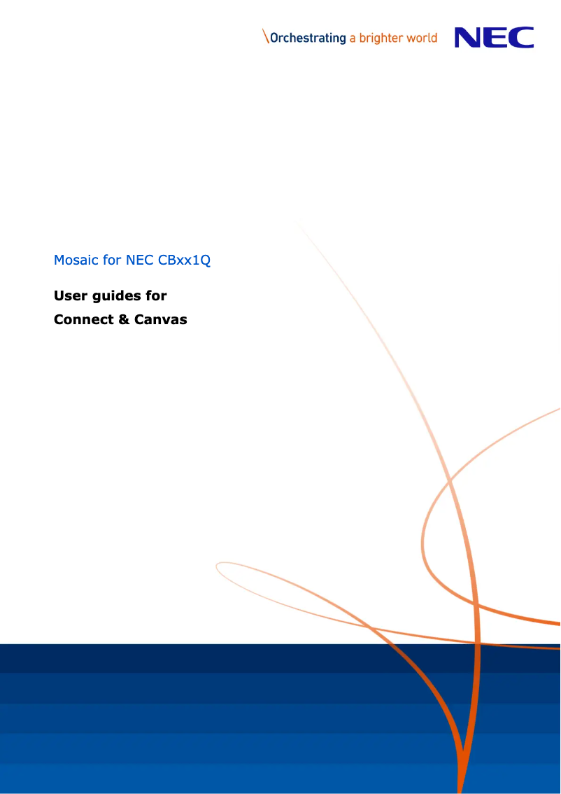 Image de la première page du manuel de l'appareil MultiSync CB861Q