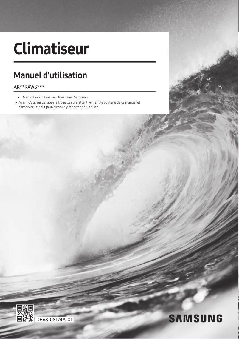 Page 1 de la notice Manuel utilisateur Samsung AR07RXWSAURN