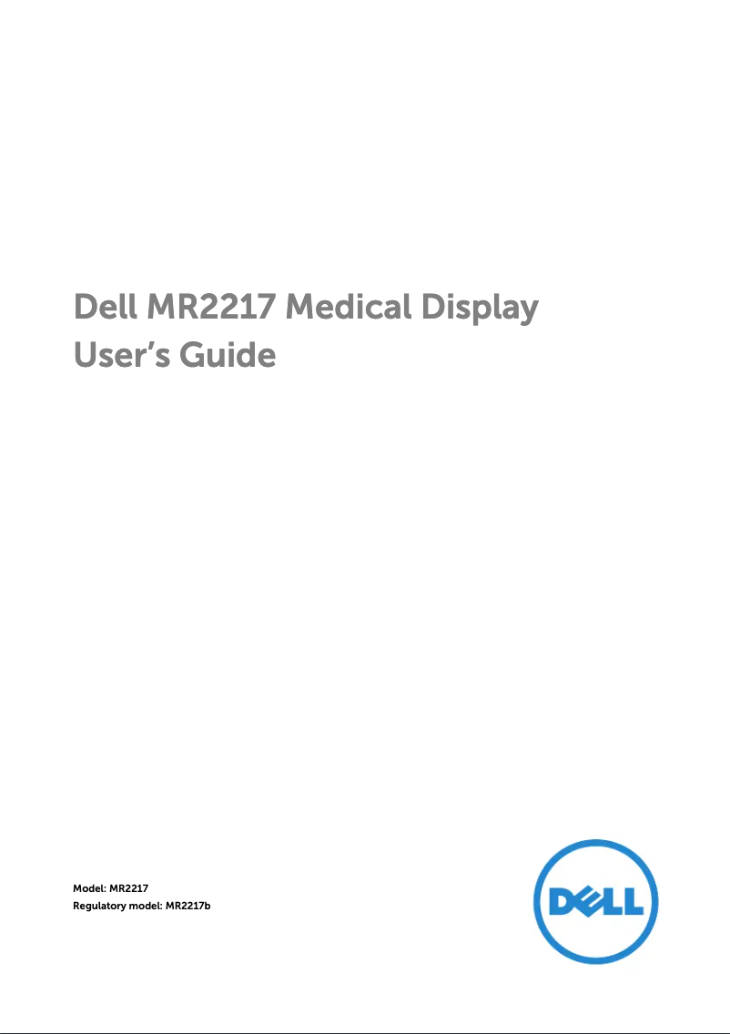 Image de la première page du manuel de l'appareil MR2217