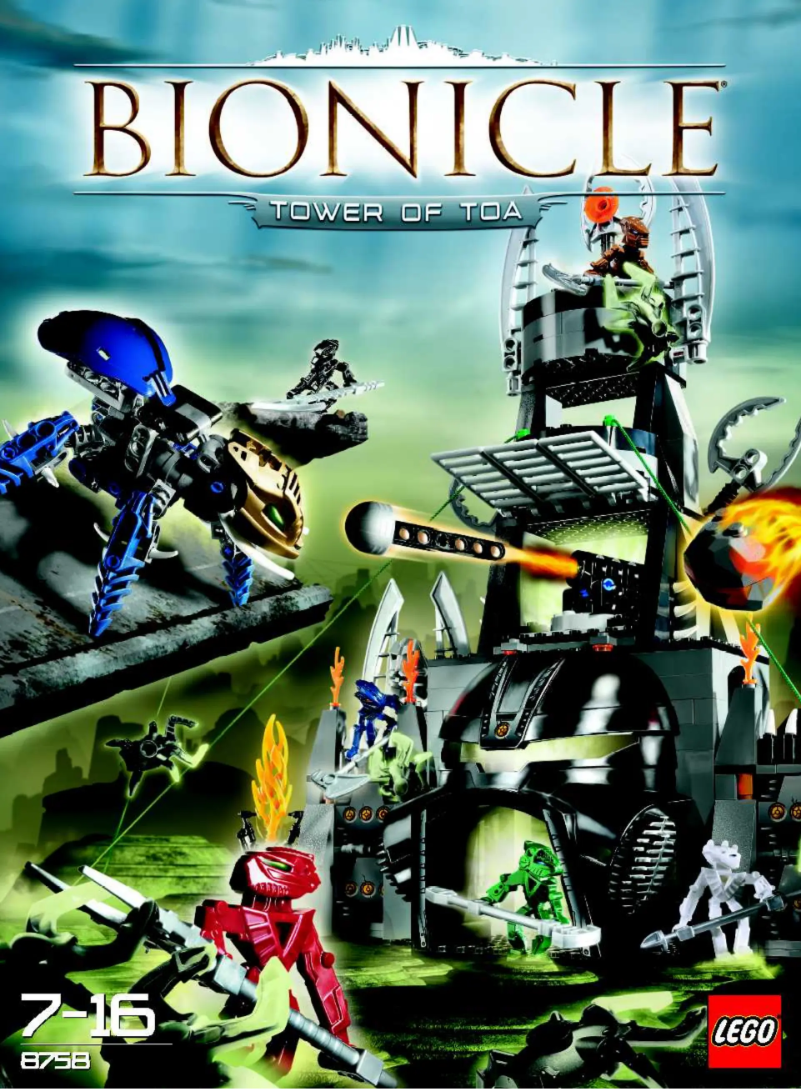 Page 1 de la notice Manuel utilisateur Lego Bionicle 8758