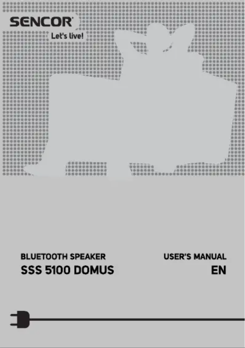 Page n°1 - Manuel utilisateur Sencor SSS 5100 DOMUS