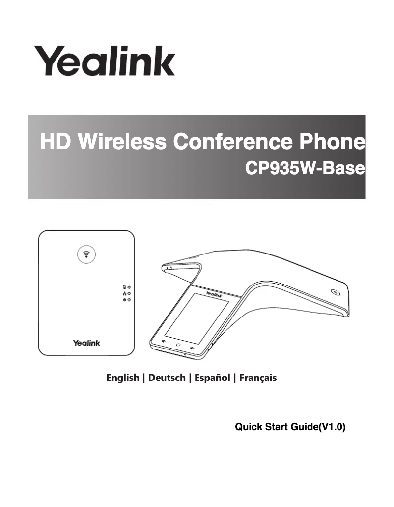 Image de la première page du manuel de l'appareil CP935W-Base