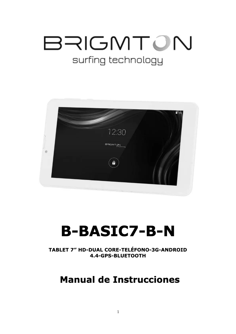 Imagen de la primera página del manual del dispositivo Basic 7