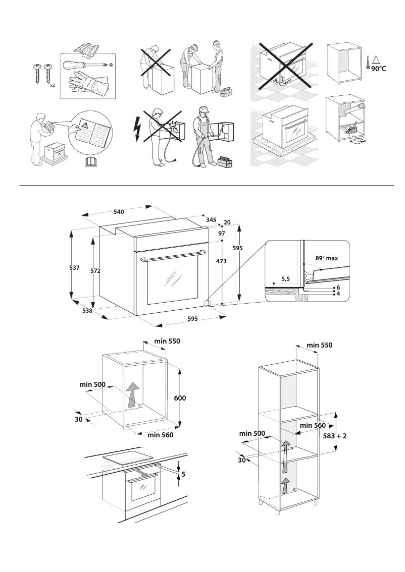 Page 1 de la notice Guide d'installation Whirlpool AKP9 785 IX