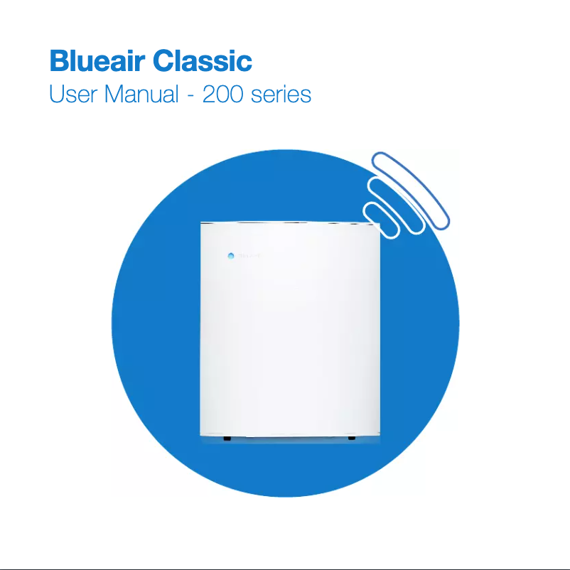 Page n°1 - Manuel utilisateur Blueair Classic 205 PA