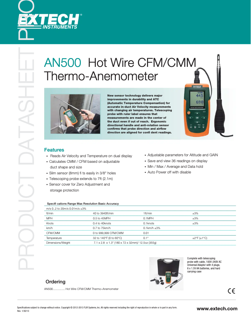 Image de la première page du manuel de l'appareil AN500