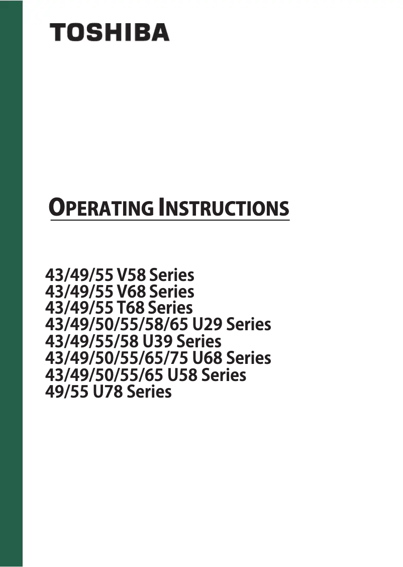 Página 1 del manual Manual de usuario Toshiba 50U2963DG