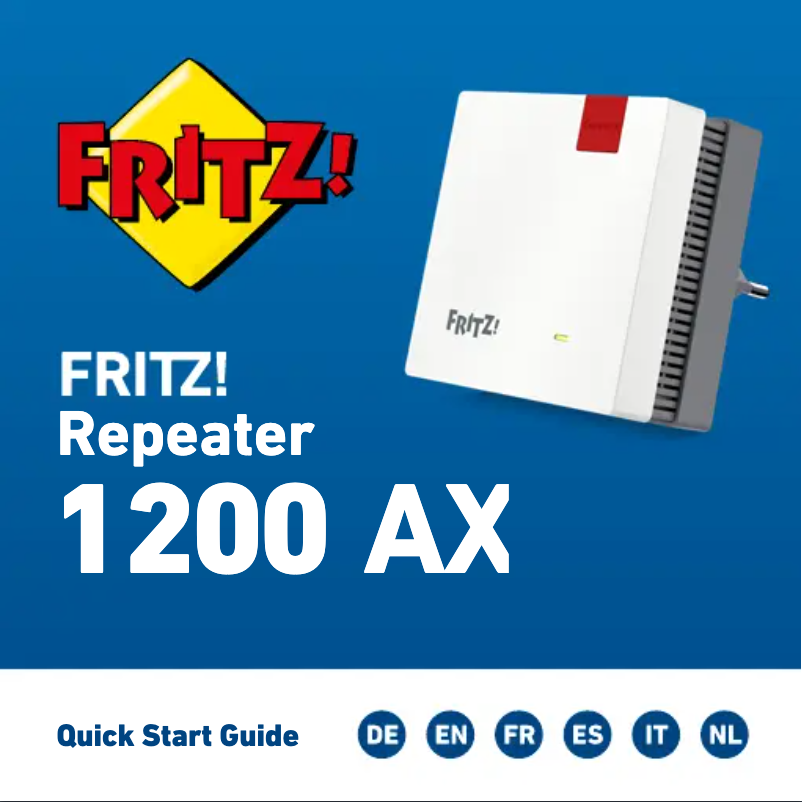 Página 1 del manual Manual de usuario AVM FRITZ!Repeater 1200 AX