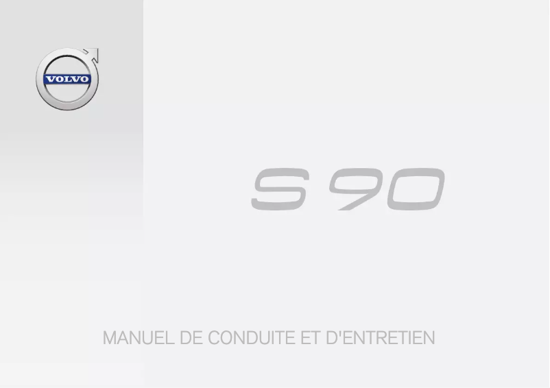 Page 1 de la notice Manuel utilisateur Volvo S90 (2016)