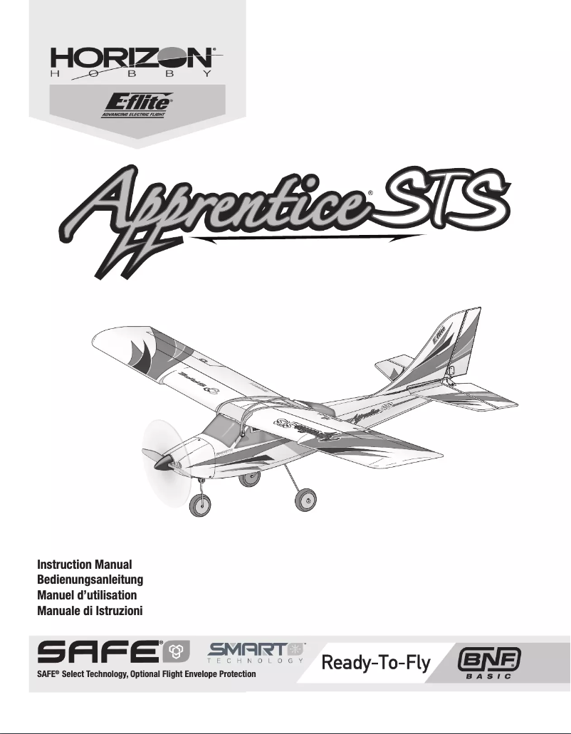 Page 1 de la notice Manuel utilisateur E-flite Apprentice STS