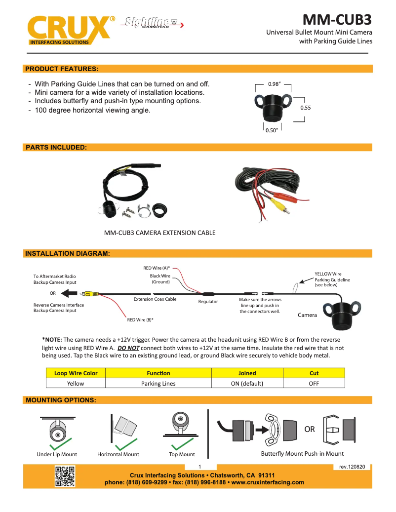 Página 1 del manual Manual de usuario CRUX MM-CUB3