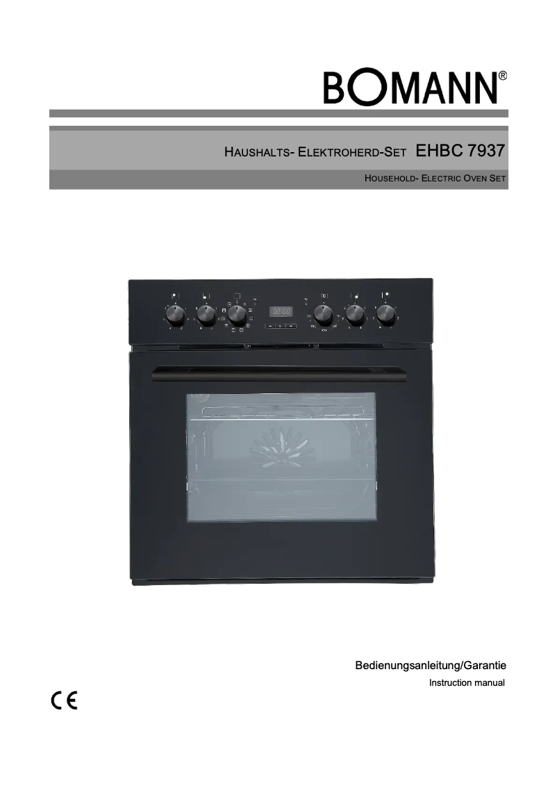 Image de la première page du manuel de l'appareil EHBC 7937