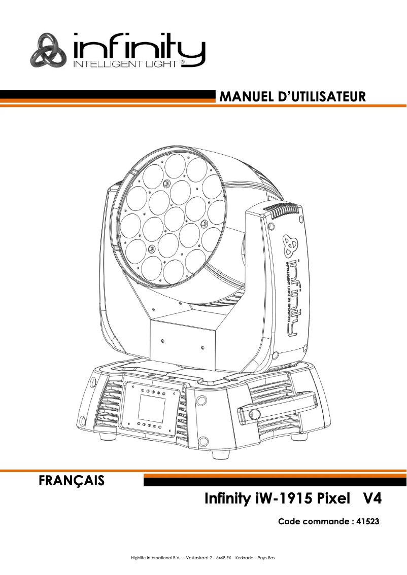 Page 1 de la notice Manuel utilisateur Infinity iW-1915 Pixel