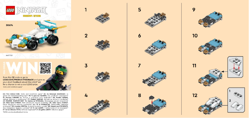 Image de la première page du manuel de l'appareil Ninjago Dragons Rising 30674