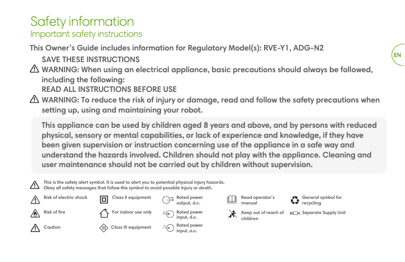 Image de la première page du manuel de l'appareil Roomba J7+