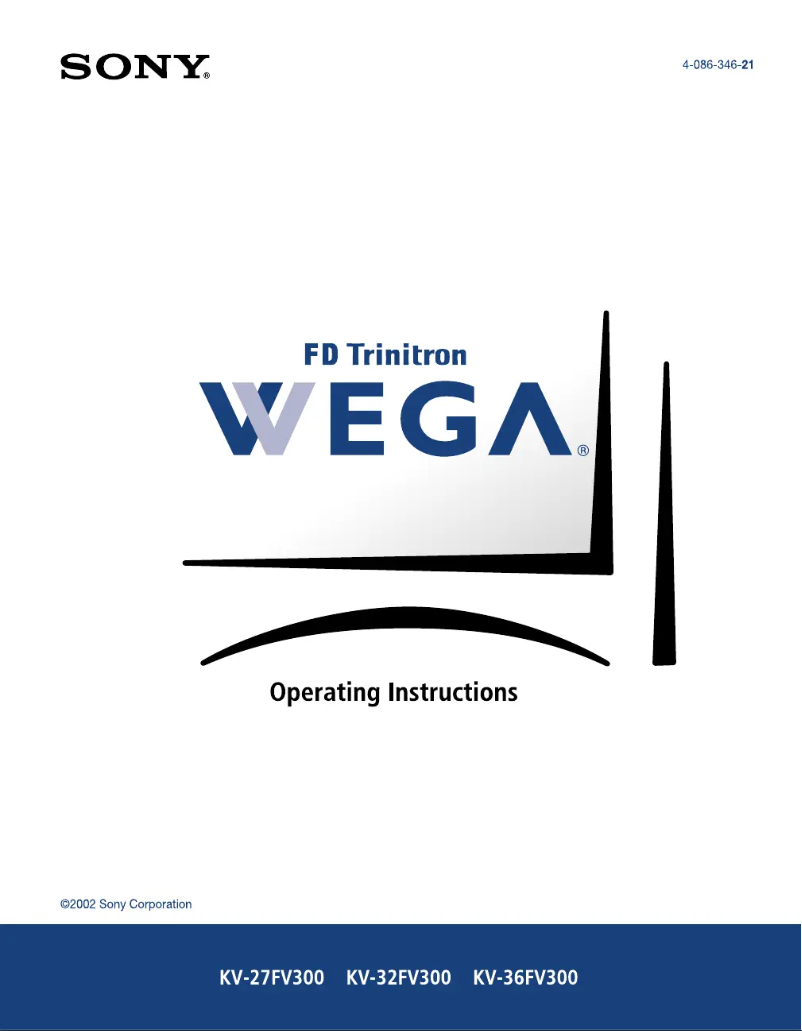 Page n°1 - Manuel utilisateur Sony Wega KV-27FV300