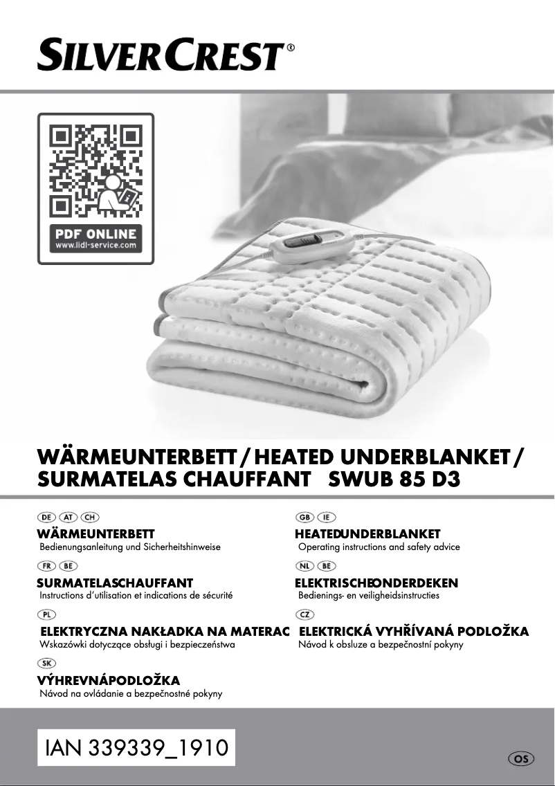 Page 1 de la notice Manuel utilisateur SilverCrest SWUB 85 C2