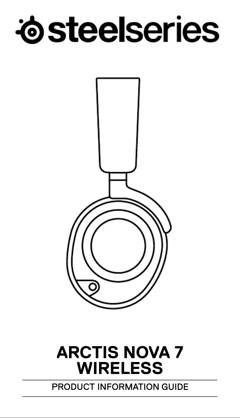 Image de la première page du manuel de l'appareil Arctis Nova 7