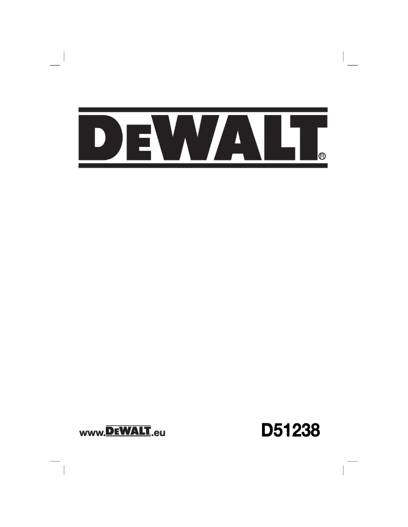 Image de la première page du manuel de l'appareil D51238K